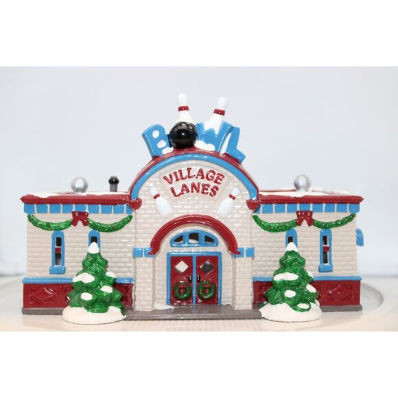 Dept 56 Snow Village - Bowling Alley - Picture 1 of 8
